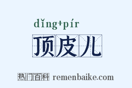 顶皮儿是什么意思的图片
